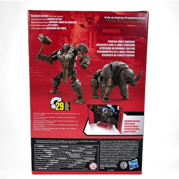 Transformers Hasbro Rise of the Beast Studio Series #103 Voyager Class Rhinox! - Picture 5 of 5